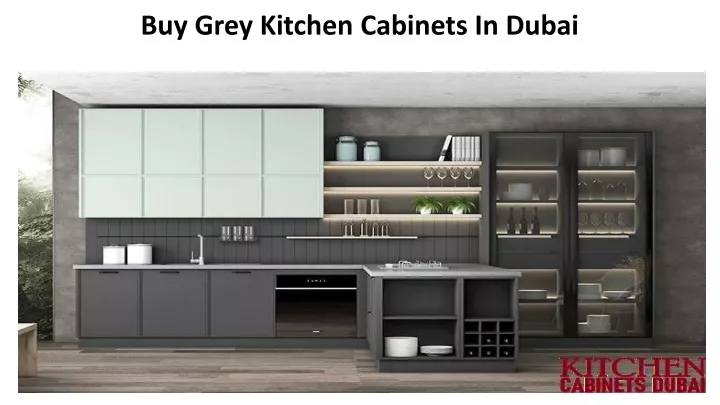 buy grey kitchen cabinets in dubai