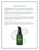 What Is Niacinamide Serum and How Does It Work - slide 1