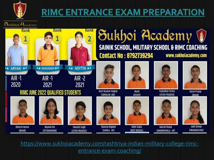 rimc entrance exam preparation