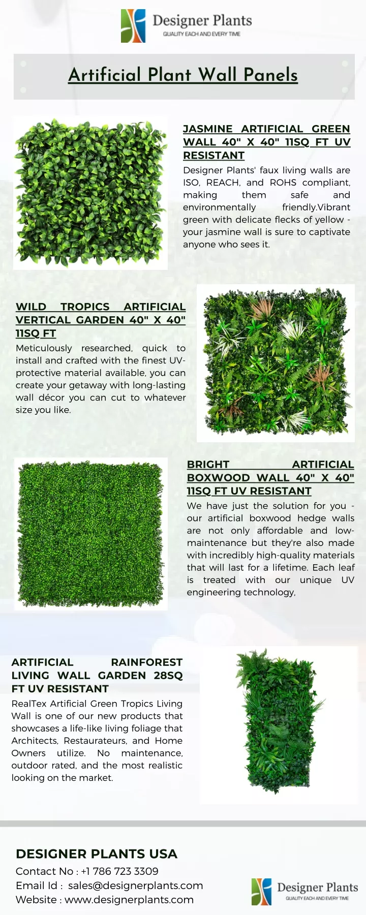 artificial plant wall panels jasmine artificial