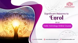 Significant Reasons to Enrol on a Vedic Astrology Online Course