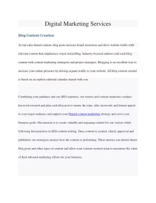 Digital Marketing services in Islamabad