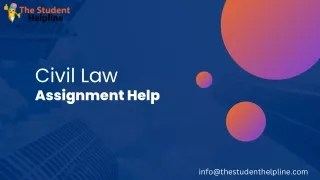 Now Civil law assignment help In UK