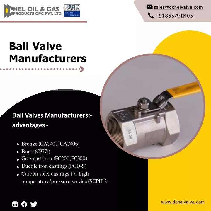 ball valve m a n u f a c t u r e r s