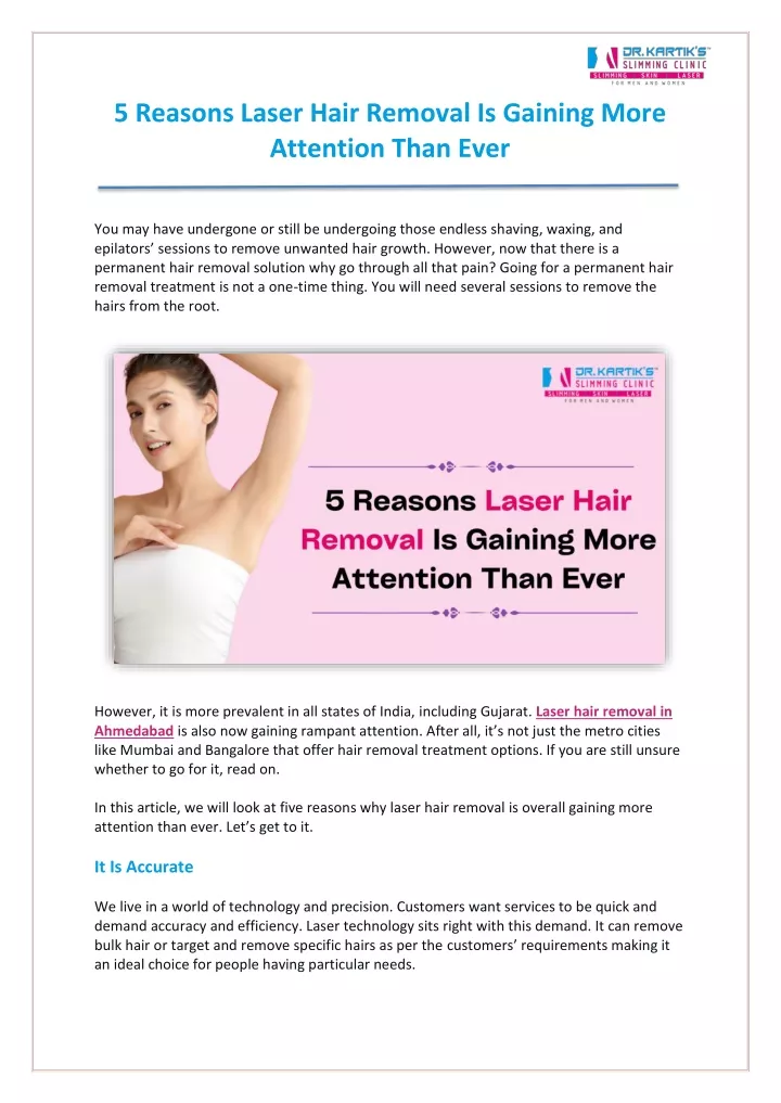 5 reasons laser hair removal is gaining more