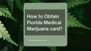 How to receive Medical Marijuana Card in Florida ?