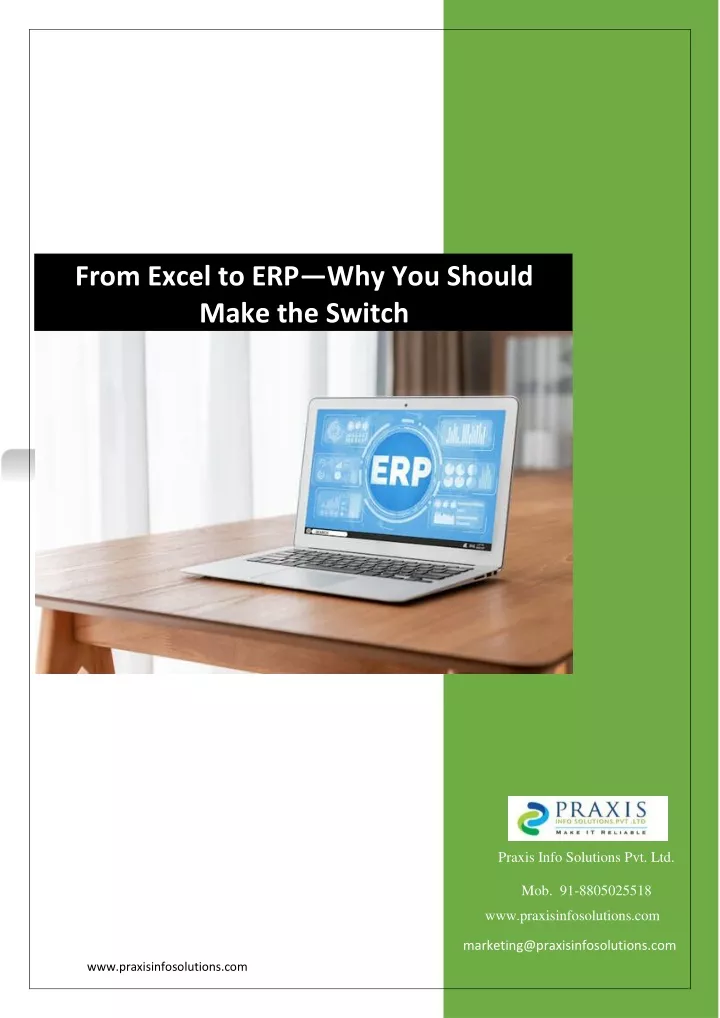 from excel to erp why you should make the switch