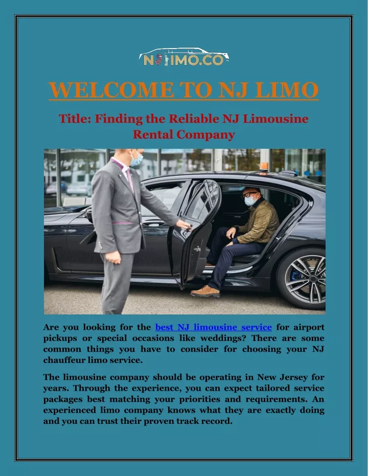 welcome to nj limo