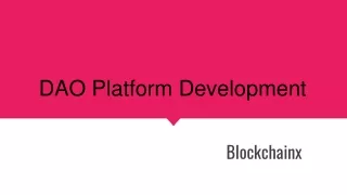 DAO Platform Development21