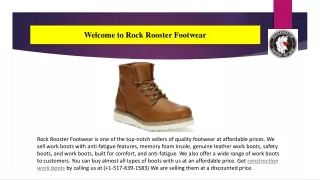 Get Amazing Construction Work Boots