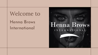 Products of Henna Brows International