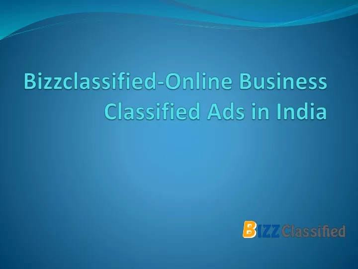 bizzclassified online business classified ads in india