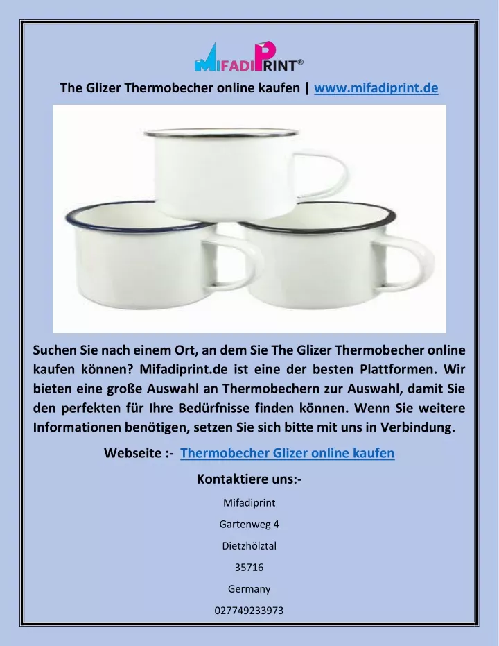 the glizer thermobecher online kaufen