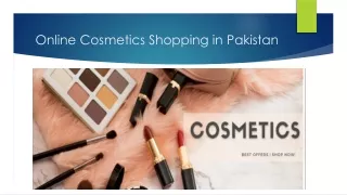Online Cosmetics Shopping in Pakistan