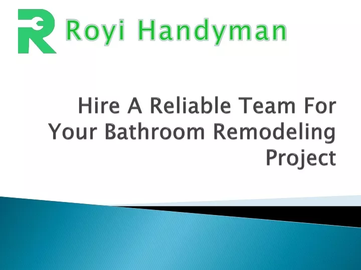 hire a reliable team for your bathroom remodeling project