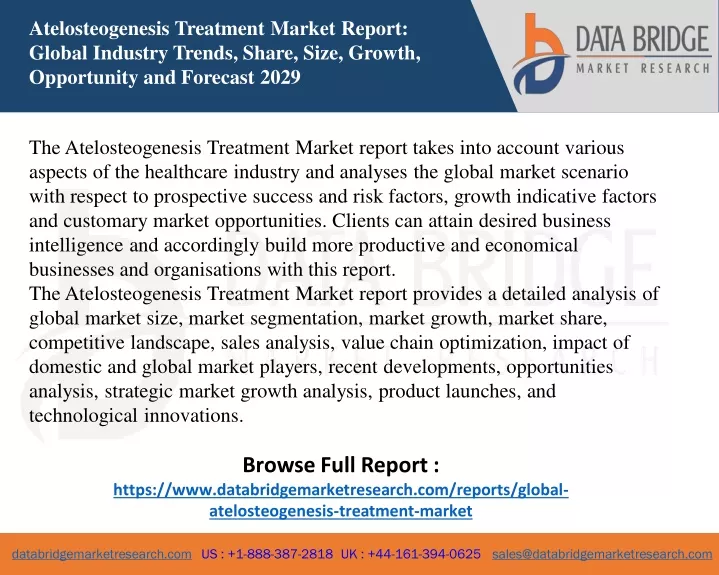 atelosteogenesis treatment market report global