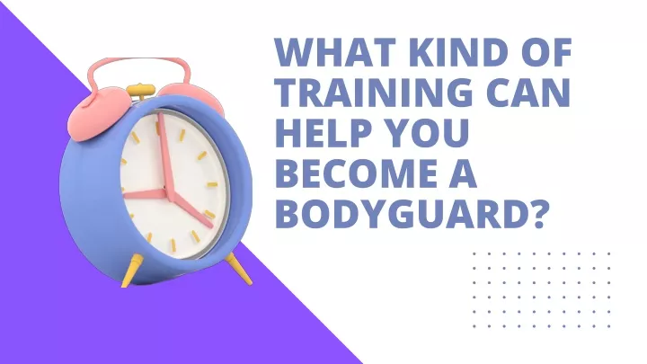 what kind of training can help you become