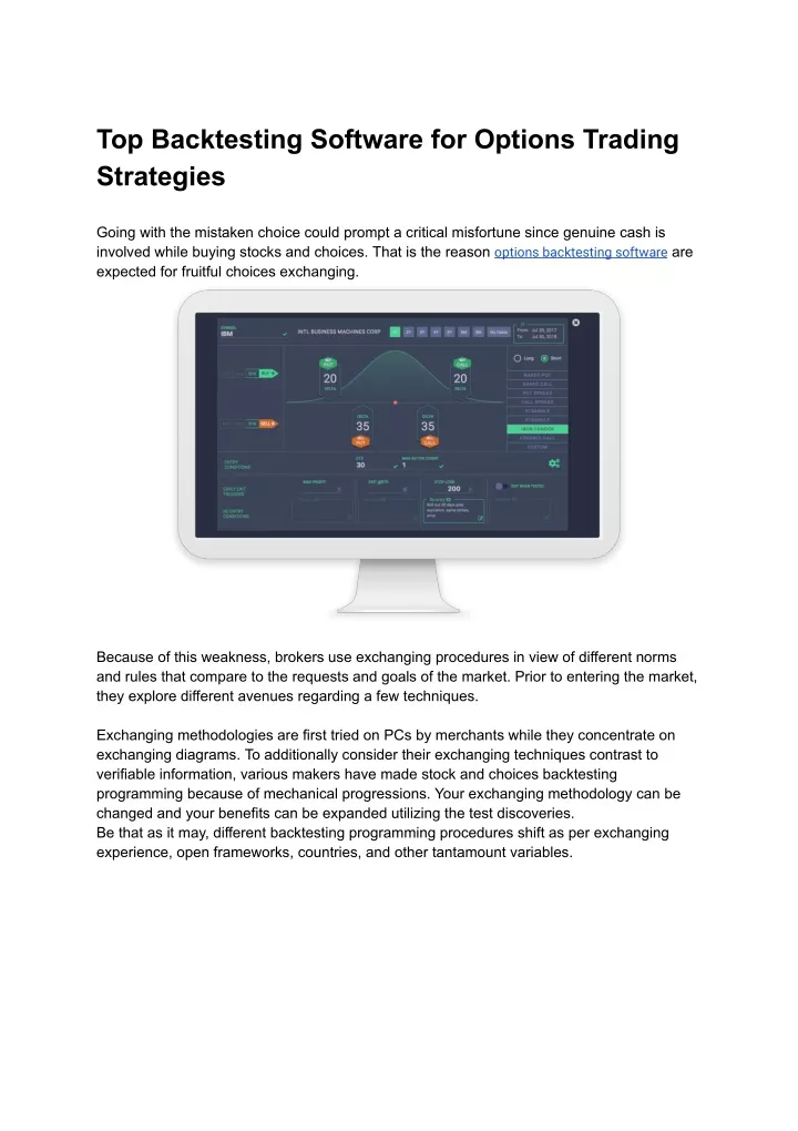 PPT - Top Backtesting Software For Options Trading Strategies ...