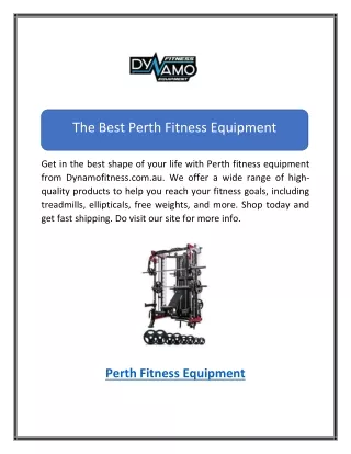 the best perth fitness equipment