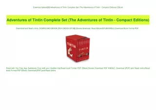 Download [ebook]$$ Adventures of Tintin Complete Set (The Adventures of Tintin - Compact Editions) EBook