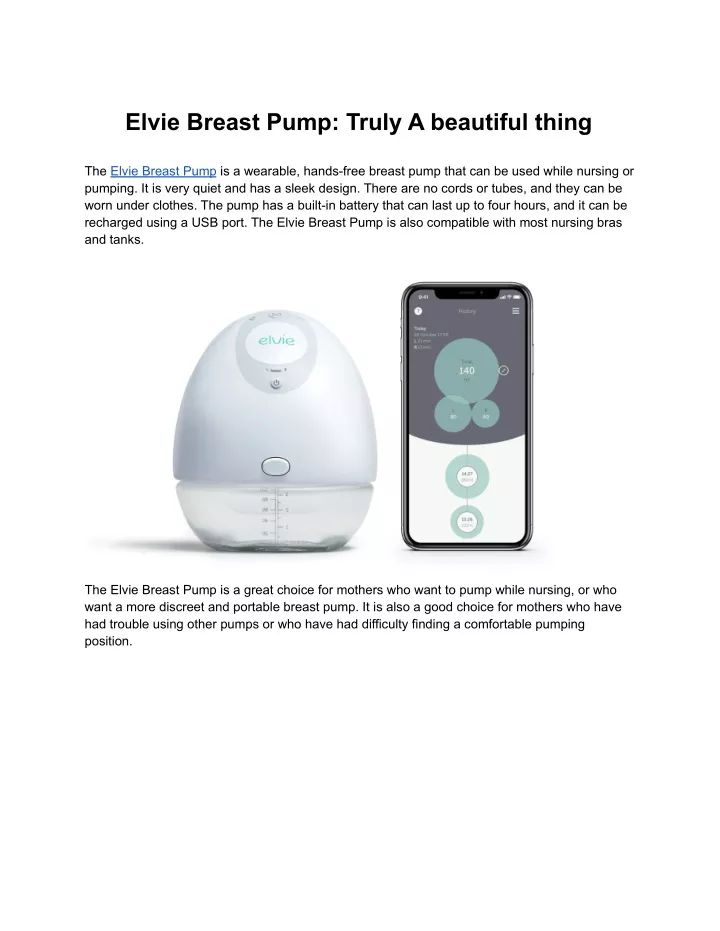 elvie breast pump truly a beautiful thing