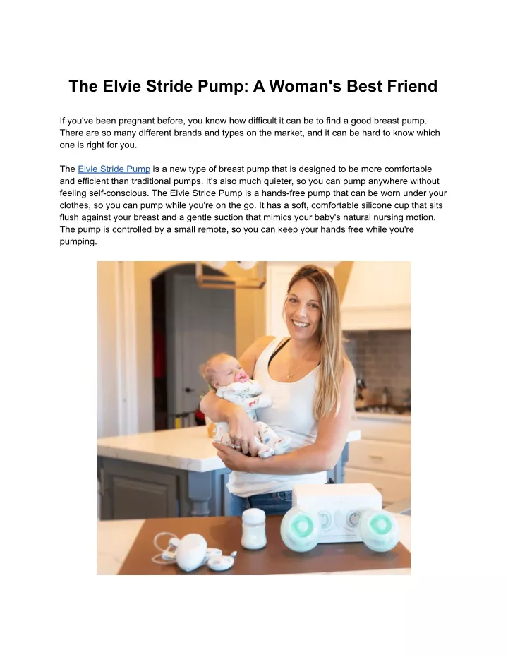 the elvie stride pump a woman s best friend