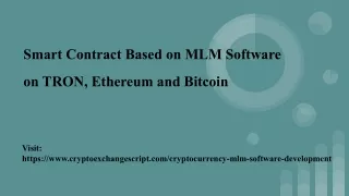 smart contract based on mlm software