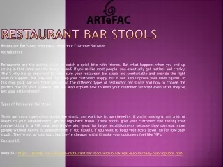 restaurant bar stools