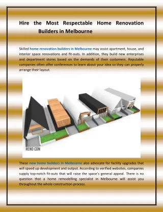 Hire the Most Respectable Home Renovation Builders in Melbourne