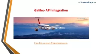 Galileo API Integration
