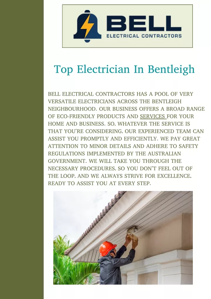 top electrician in bentleigh