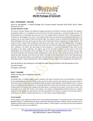 2n 3d package of somnath