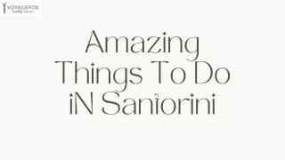 amazing things to do in santorini