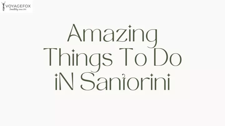 amazing things to do in santorini