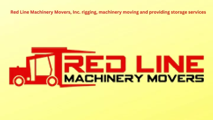 red line machinery movers inc rigging machinery
