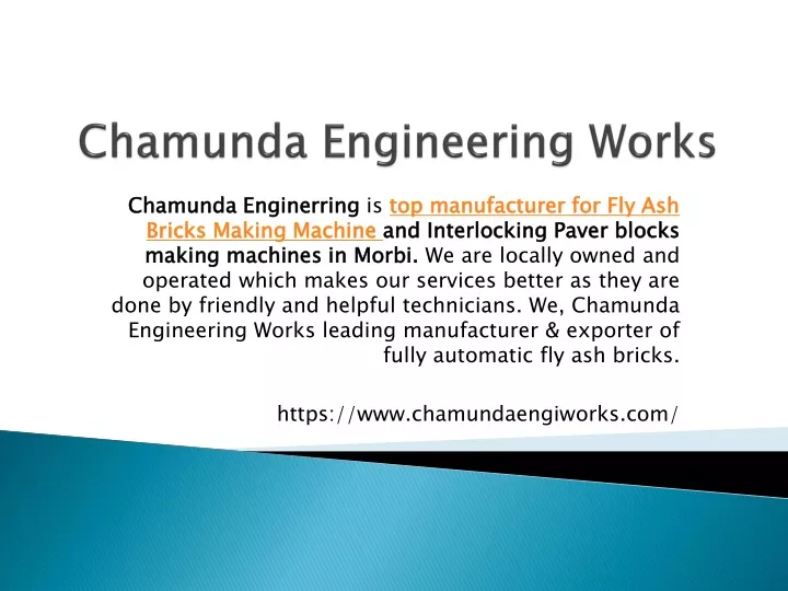 chamunda engineering works