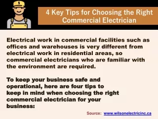 4 Key Tips for Choosing the Right Commercial Electrician