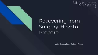 recovering from surgery how to prepare