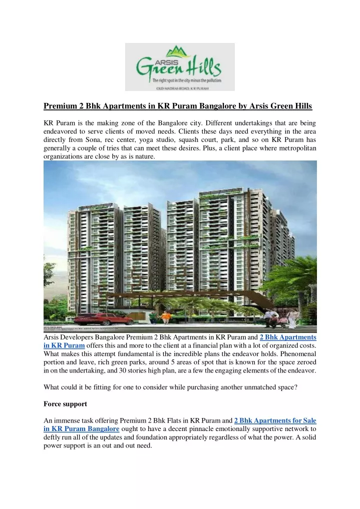 premium 2 bhk apartments in kr puram bangalore