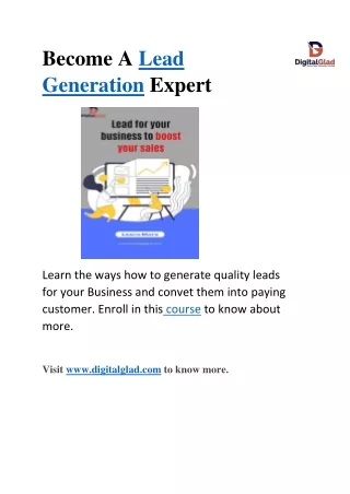 Become A Lead Generation Expert