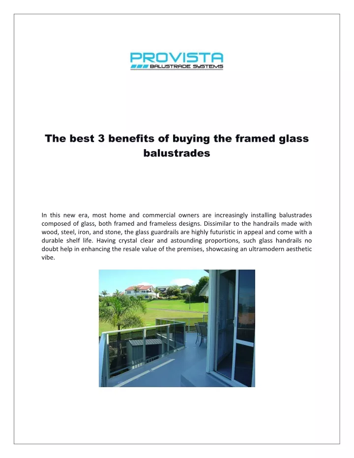 the best 3 benefits of buying the framed glass