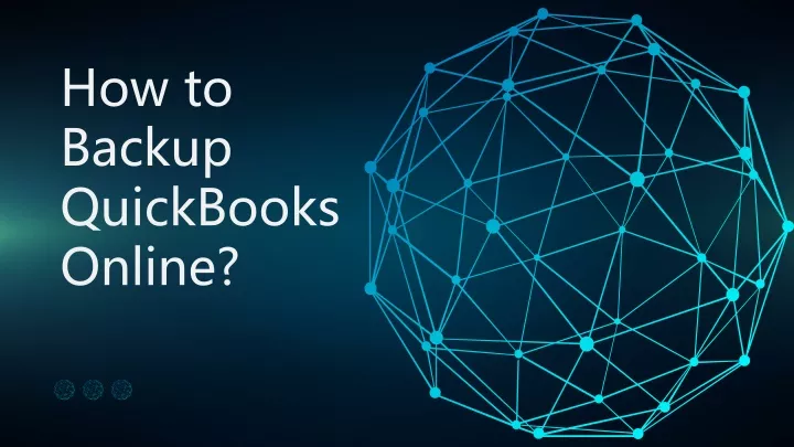 how to backup quickbooks online