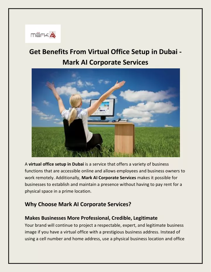 get benefits from virtual office setup in dubai
