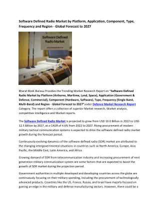 software defined radio market by platform