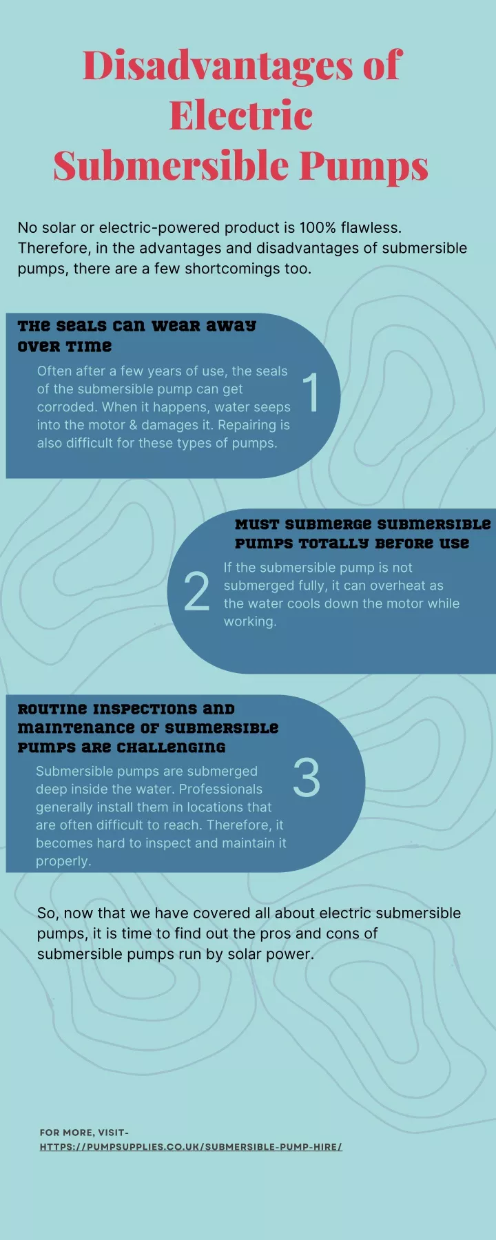 disadvantages of electric submersible pumps