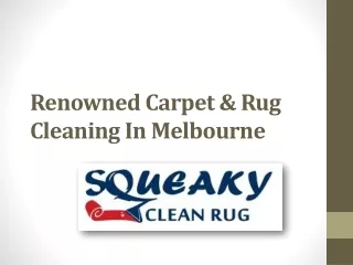 Professional Carpet & Rug Cleaning Melbourne | Squeaky Clean Rug