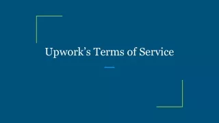 upwork s terms of service