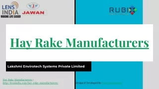 Hay Rake Manufacturers | www.lensindia.com