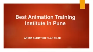 Best Animation Training Institute in Pune - Arena Animation Tilak Road