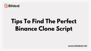 tips to find the perfect binance clone script